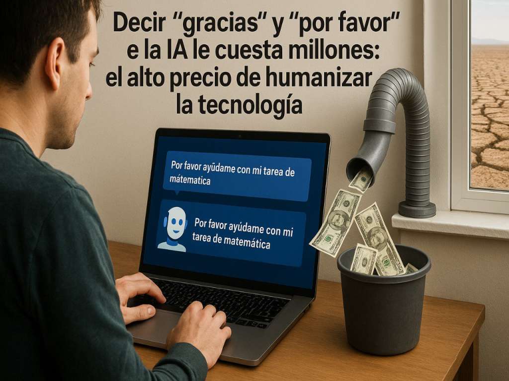 Decir 'gracias' y 'por favor' a la IA le cuesta millones: el alto precio de humanizar la tecnología.